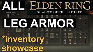 Elden Ring  SOTE  All Leg Armor  Inventory Showcase  No commentary [upl. by Alidus]