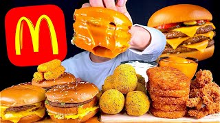 ASMR 맥도날드 트리플치즈버거🍔뿌링치즈볼 뿌링치즈스틱 해쉬브라운 먹방 McDonalds Big Mac With Cheese Ball Hash Brown MuKBang [upl. by Samtsirhc]