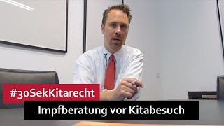 30SekKitarecht Folge 23  Masern Impfberatung vor Kitabesuch [upl. by Taber]