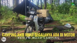 REVIEW MOTOCAMPING ASTREA GRAND JAPAN CARGO  CAMPING ANTI RIBET SEGALANYA ADA DI MOTOR  スーパーカブ100 [upl. by Reagan489]