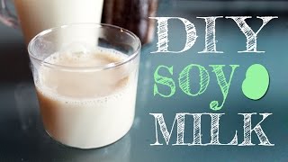 How To Make Soy Milk Easily At Home with just 2 ingredients for drinking AND for making tofu [upl. by Duwe]