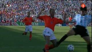 Dennis Bergkamp 1998 WC Crazy Commentator [upl. by Noyerb379]