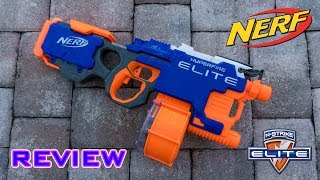 REVIEW Nerf Elite Hyperfire Unboxing Review amp Firing Test [upl. by Enilesor]