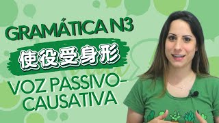 220 AULA JAPONÊS CONJUGAÇÃO VOZ PASSIVOCAUSATIVA 使役受身形 [upl. by Haim]