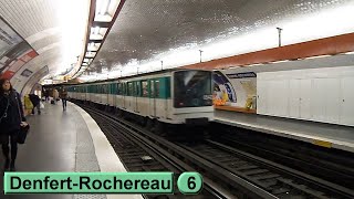 DenfertRochereau  Ligne 6  Métro de Paris  RATP MP73  2015 [upl. by Ademordna]