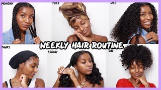 MY WEEKLY NATURAL HAIR ROUTINE How I Refresh amp Maintain Hair Everyday [upl. by Wilcox]