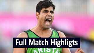 Arshad Nadeem javelin Throw 2022 Full Match Highlights Common wealth games 2022 winning moment [upl. by Terti795]