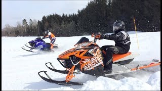 2018 Holmesville NB snowmobile races [upl. by Martreb]