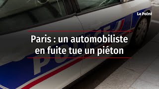 Paris  un automobiliste en fuite tue un piéton [upl. by Naimad385]