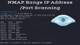 Scanning Range IP  Port Scanning Menggunakan NMAP [upl. by Anilrac]