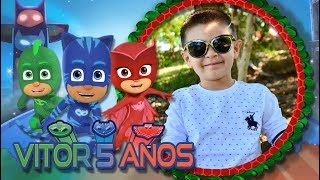 CONVITE ANIMADO PJ MASKS HEROIS DE PIJAMA PARA WHATSAPP [upl. by Adnamal486]