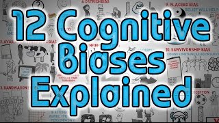 12 Cognitive Biases Explained  How to Think Better and More Logically Removing Bias [upl. by Clift]