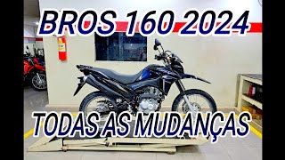 BROS 160 ESDD 2024 PRETA EM DETALHES [upl. by Ahsyat]