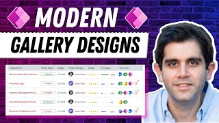 Power Apps MODERN Gallery Design  StepbyStep Tutorial [upl. by Meldon]