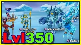 Monster Legends  Adventure Map Level 350 FROSTWRATH Battle [upl. by Eek]