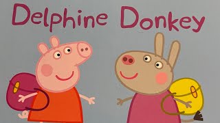 Peppa Pig Delphine Donkey Read Aloud by Jessica F Smith [upl. by Ahsiliw]