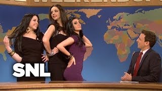 Weekend Update The Kardashians  Saturday Night Live [upl. by Grewitz]