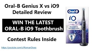 Oral B iO9 vs Genius X Detailed Toothbrush Review Cut Version [upl. by Brnaba]