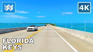 4K Florida Keys USA Scenic Driving Tour  Islamorada to Key West via A1A Highway Road Trip [upl. by Eeneg]