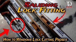 saliding Windows Lock Cutting kaise kare  Saliding Windows Lock Setting kaise kare  Pvc Windows [upl. by Aerdnua330]