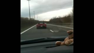 tentative raté de depassement de 2 ferrari sur autoroute [upl. by Aciraa658]