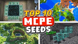 Top 10 Survival Seeds For Minecraft Bedrock 120 [upl. by Yllek381]