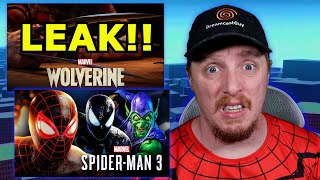 NEW Gameplay for Wolverine PS5 and SpiderMan 3 has LEAKED [upl. by Cypro]