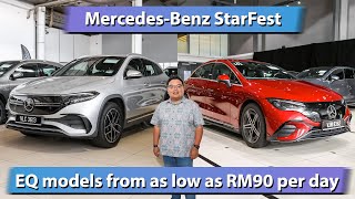 MercedesBenz StarFest  over 100 EQ EV cars on sale from RM90day [upl. by Norad]