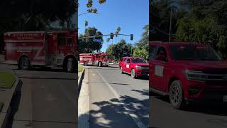 Riverside City Fire Department color guard and units veteransday2024 Downtown Riverside [upl. by Adnahs]