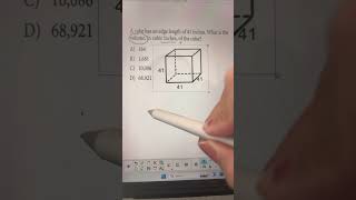 Digital SAT Math Hack Find a Cubes Volume [upl. by Ahseniuq407]