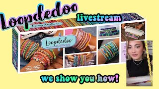 Loopdedoo Friendship Bracelets Instructions Livestream [upl. by Ailen]