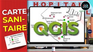 Faire une carte sanitaire sous QGIS [upl. by Porett]