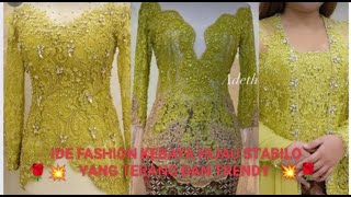 💥🌹IDE FASHION KEBAYA BERWARNA HIJAU STABILO YANG TERANG DAN TRENDY 💥🌹 [upl. by Atiuqahc]