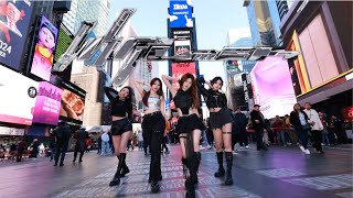 KPOP IN PUBLIC  ONE TAKE AESPA 에스파  ‘Whiplash’ DANCE COVER  TIMES SQUARE [upl. by Ettenoj]