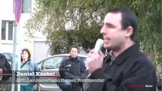 Daniel Knebel auf einer Kundgebung in Friedberg [upl. by Yatnahc]