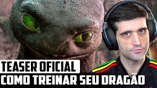 Como Treinar o Seu Dragão  TRAILER REACT [upl. by Novrej]