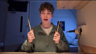 I try eat stuff with chopsticks  ASMR mukbang [upl. by Akinit]