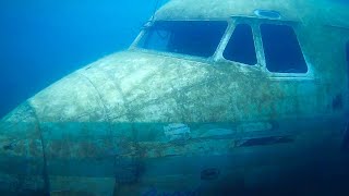 AIRCRAFT WRECK at Capernwray Quarry the UKs Finest Inland Dive Site [upl. by Rentsch]