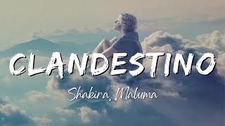 Shakira Maluma  Clandestino LyricsLetra [upl. by Corny58]