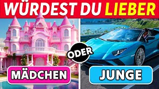 Würdest du LIEBER 👧👦 Mädchen VS Junge Edition [upl. by Allecram]