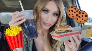 ASMR 🍔 Mukbang McDonalds Lunch Date w Me 🍟🥤whisper ramble eating sounds [upl. by Beall]