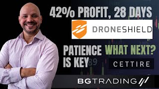 ANOTHER 42 PROFIT LOCKED IN DRONESHIELD WHAT NEXT CHART REVIEW ON CETTIRE ASX DRO CTT APX [upl. by Rehtse]