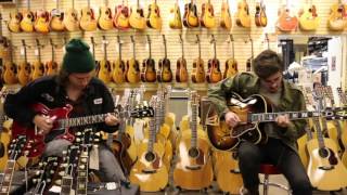 Michael Lemmo and Mason Stoops playing at Normans Rare Guitars [upl. by Yonina]