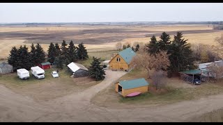 Westlock Alberta 1581± Title Acres2011 Knotty Pine Cabins Home For Sale JUNE 22 [upl. by Pathe861]