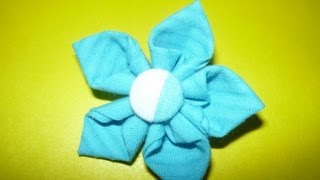 Como Hacer Flores de Tela FAciles  How to Make Fabric Flowers EasyManualidades la Hormiga [upl. by Landsman]