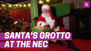 Inside Santas grotto at the NEC winter funland [upl. by Lleon]