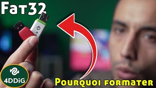 Formater USB en FAT32  32 Go64 Go128 Go pris en charge [upl. by Nosauq]