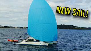 Sailing with a Spinnaker for the FIRST TIME  Ep152 [upl. by Zane]