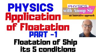 PhysicsApplication of principle of floatation part 1floatation of ship [upl. by Rhetta470]