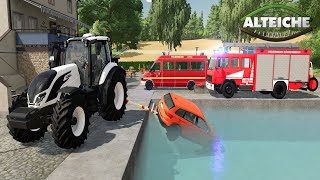 Aufregender Einsatz für Feuerwehr Auto in Freibad  Ls22 Alteiche Folge 6 [upl. by Jelsma332]